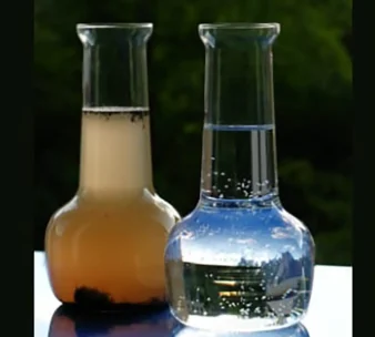 The Problem Of Low Clarity Water Around The World 2 image of clear water and dirty water