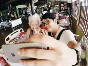 QNET Spends Quality Time With Abandoned Elders In Thailand