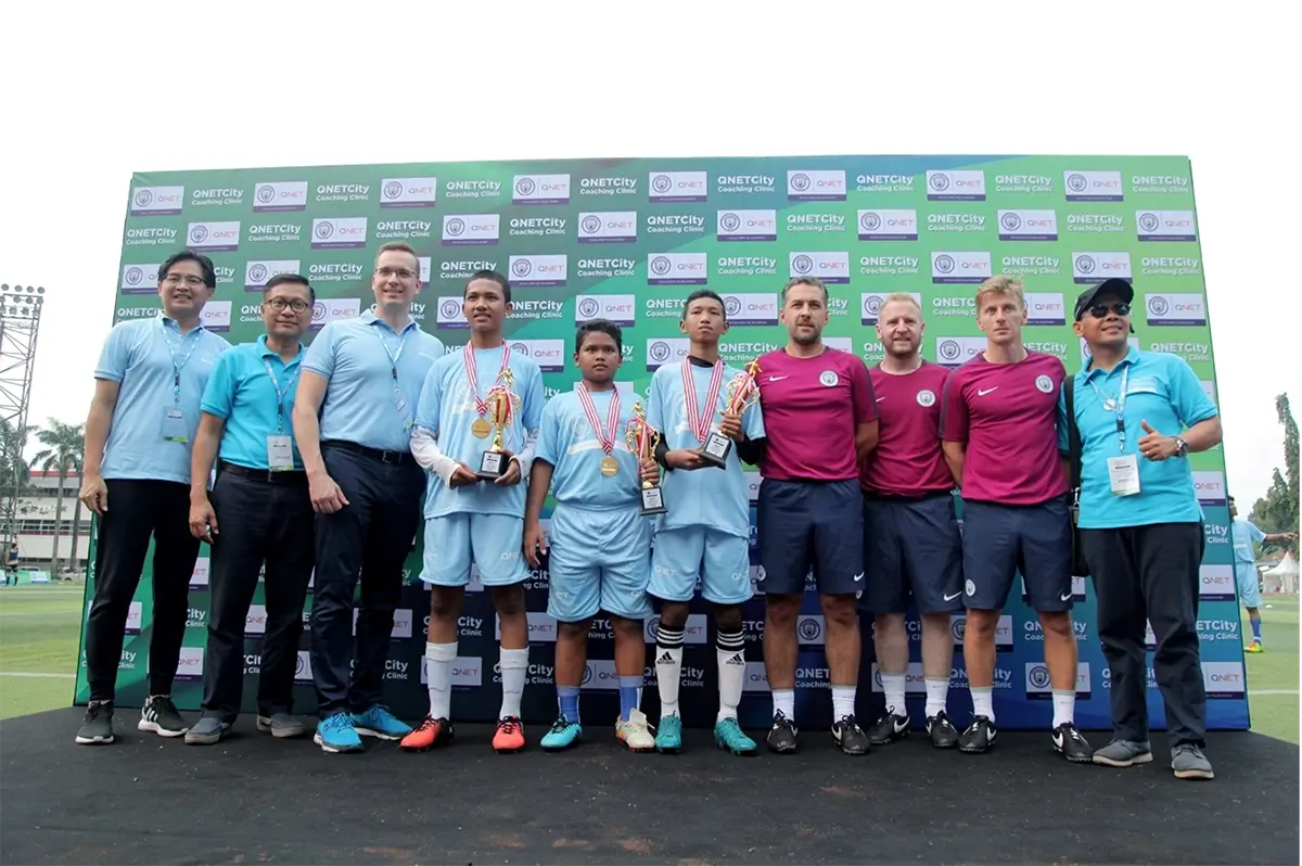 Qnet—Manchester City Deliver Football Coaching Clinic For Children 2 QNET