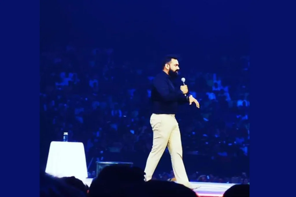 Midhulaj Paramba on stage