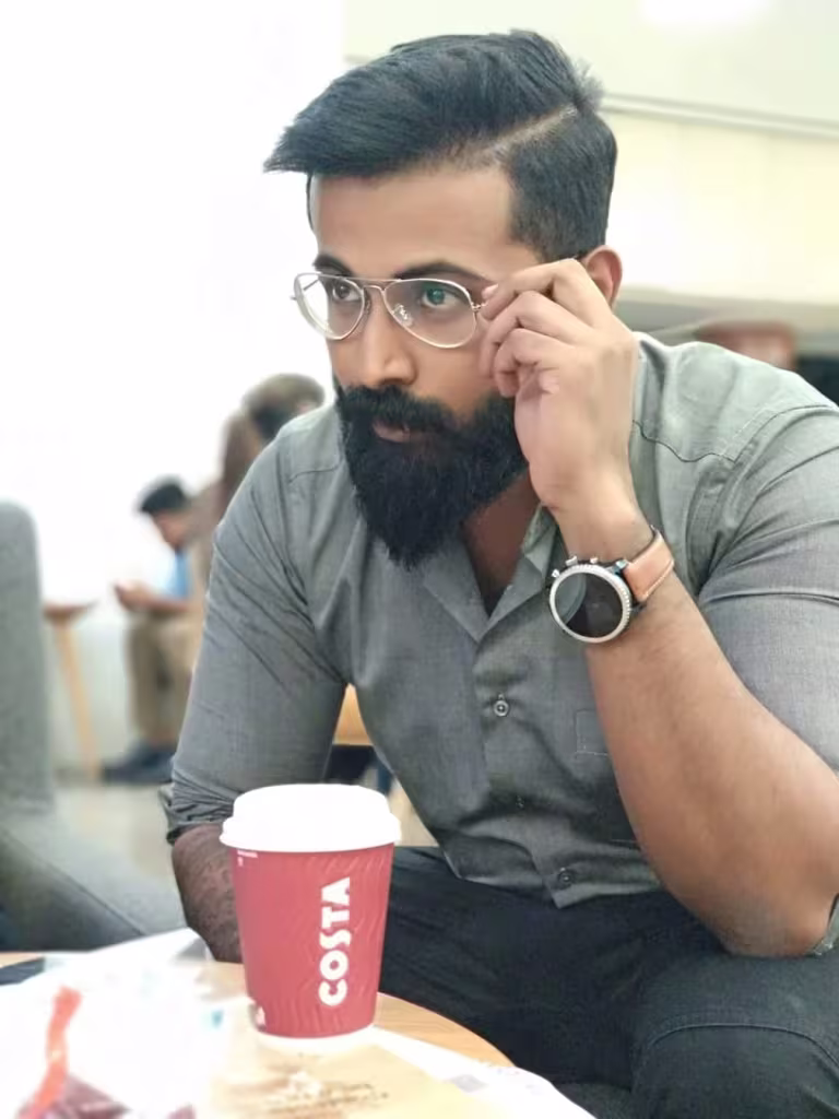 Gireesh Pushparajan with glasses