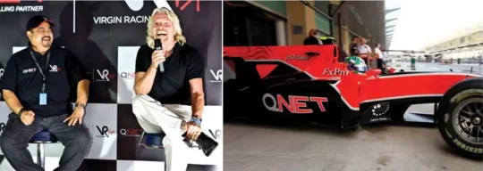 partnership with F1 and Virgin racing