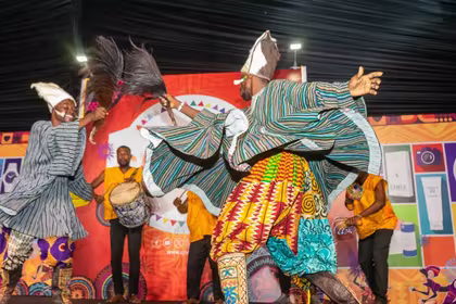 Dancers on stage at V-Africa 2025